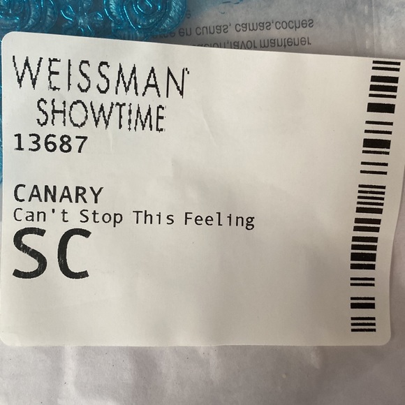 Weissman Dance Costume in Blue - Picture 3 of 4